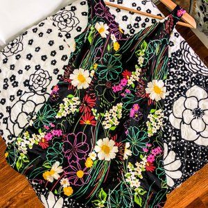 Vintage 60s One Piece Bathing Suit Dress US 10/12